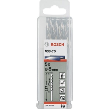 HSS-Co Metal Matkap Ucu 9,9*133 mm 5li Yedek Parça, Aksesuar ve Bakım Onarım Hizmeti