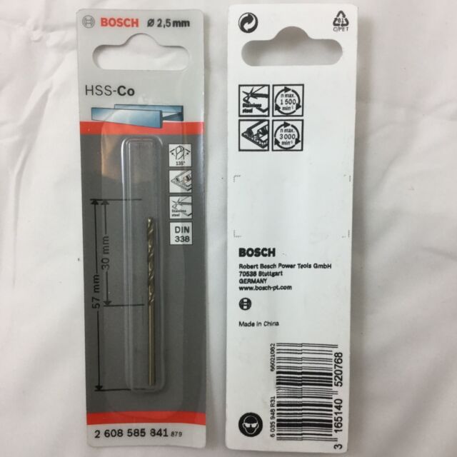 HSS-Co Metal Matkap Ucu 2,5*57 mm 1li Yedek Parça, Aksesuar ve Bakım Onarım Hizmeti