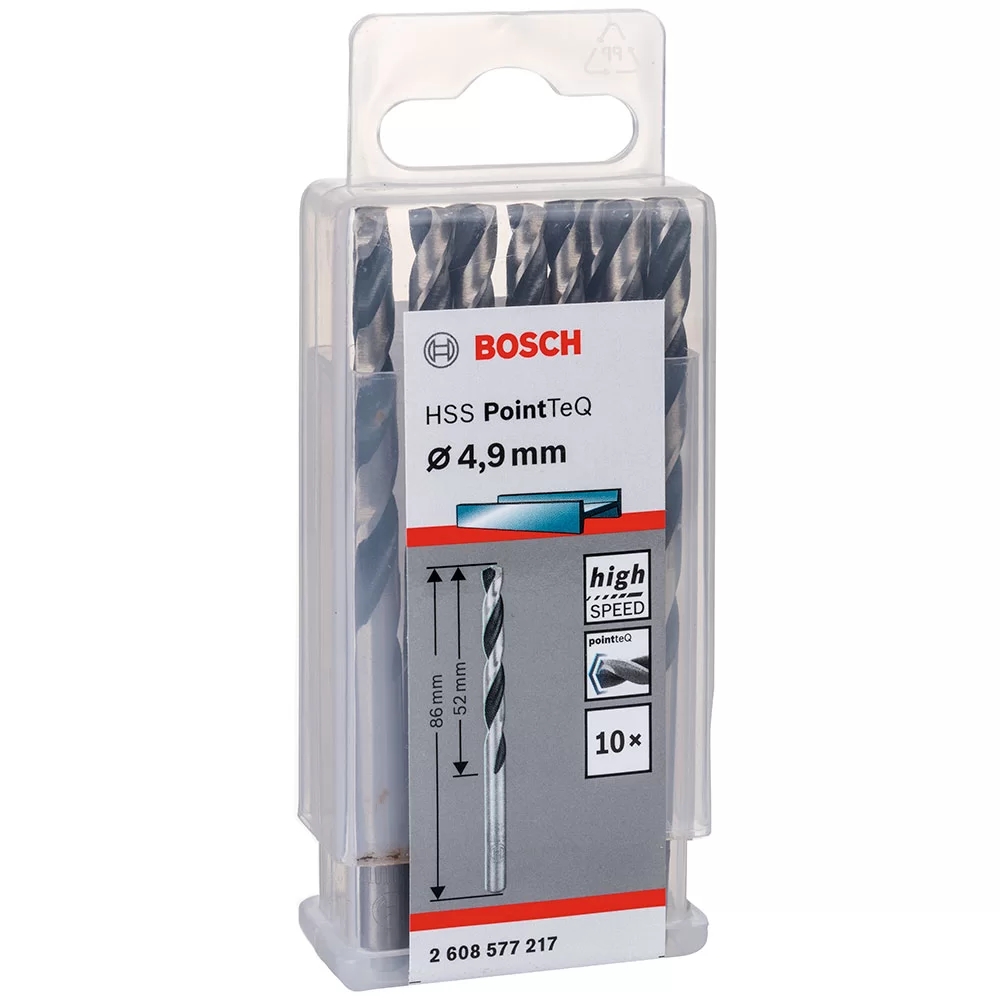 HSSPointTeQ Metal Matkap Ucu 4,9mm 10lu Yedek Parça, Aksesuar ve Bakım Onarım Hizmeti