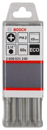 Eco Vidalama Ucu PH2 49mm 60lı Yedek Parça, Aksesuar ve Bakım Onarım Hizmeti