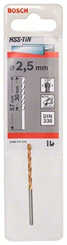 HSS-TiN Metal Matkap Ucu 2,5*57 mm 1li Yedek Parça, Aksesuar ve Bakım Onarım Hizmeti