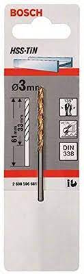HSS-TiN Metal Matkap Ucu 3*61 mm 1li Yedek Parça, Aksesuar ve Bakım Onarım Hizmeti