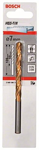 HSS-TiN Metal Matkap Ucu 7*109 mm 1li Yedek Parça, Aksesuar ve Bakım Onarım Hizmeti