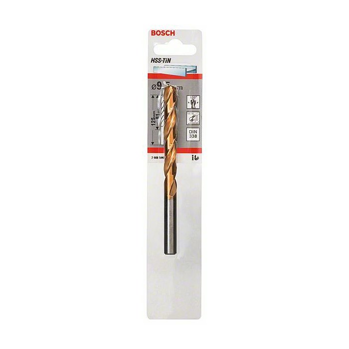 HSS-TiN Metal Matkap Ucu 9,5*125 mm 1li Yedek Parça, Aksesuar ve Bakım Onarım Hizmeti