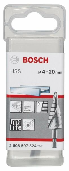 HSS 9 Kademeli Matkap Ucu HEX 4-20mm Yedek Parça, Aksesuar ve Bakım Onarım Hizmeti