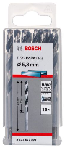 HSSPointTeQ Metal Matkap Ucu 5,3mm 10lu Yedek Parça, Aksesuar ve Bakım Onarım Hizmeti