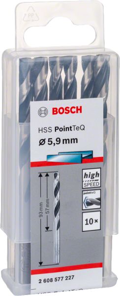 HSSPointTeQ Metal Matkap Ucu 5,9mm 10lu Yedek Parça, Aksesuar ve Bakım Onarım Hizmeti