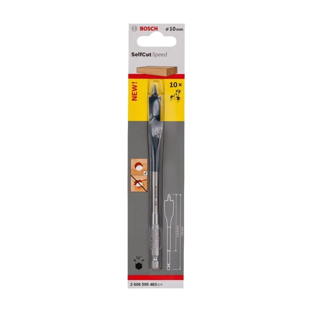 SCS Yaprak Ahşap Matkap Ucu HEX 10*152mm Yedek Parça, Aksesuar ve Bakım Onarım Hizmeti