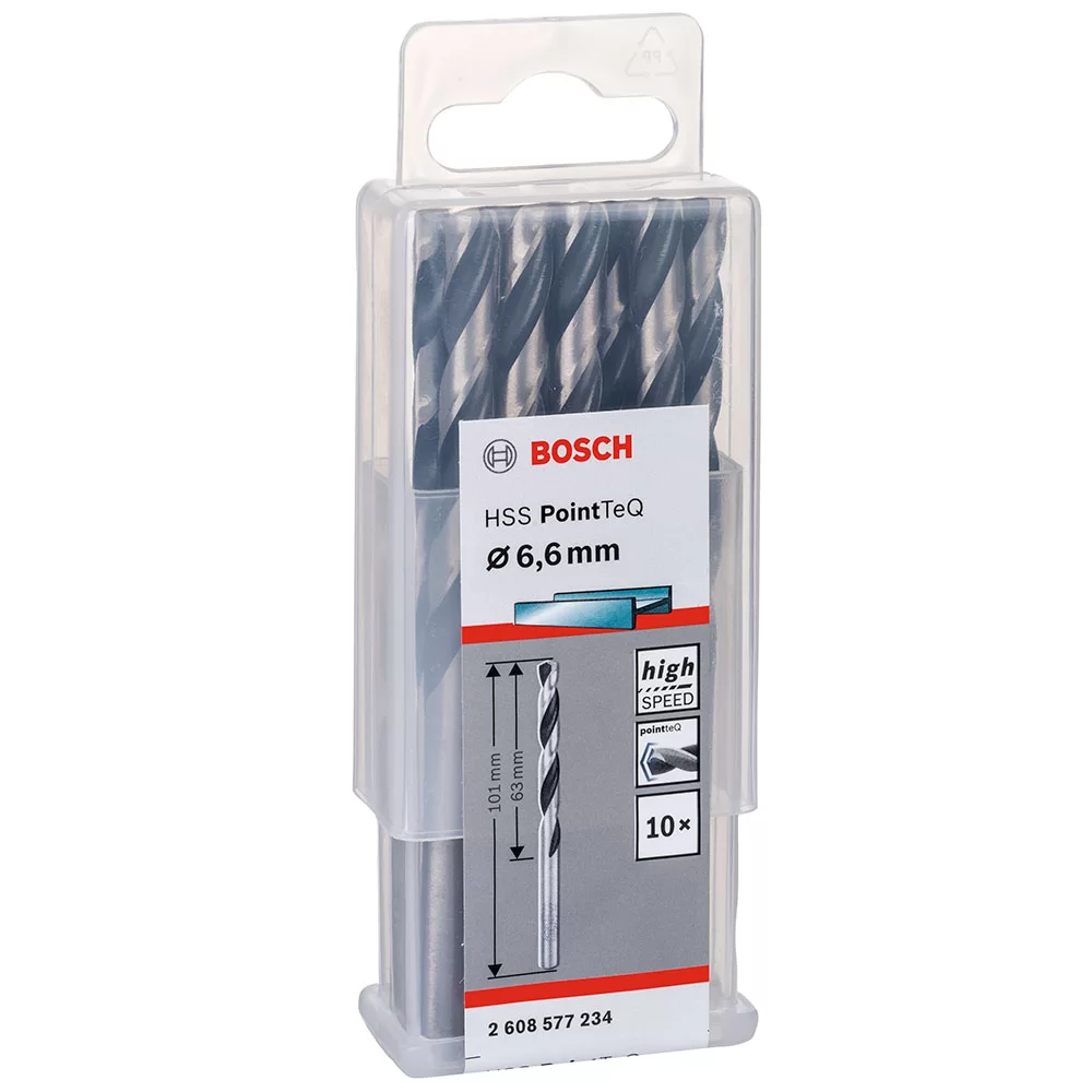 HSSPointTeQ Metal Matkap Ucu 6,6mm 10lu Yedek Parça, Aksesuar ve Bakım Onarım Hizmeti