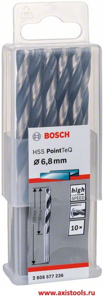 HSSPointTeQ Metal Matkap Ucu 6,8mm 10lu Yedek Parça, Aksesuar ve Bakım Onarım Hizmeti