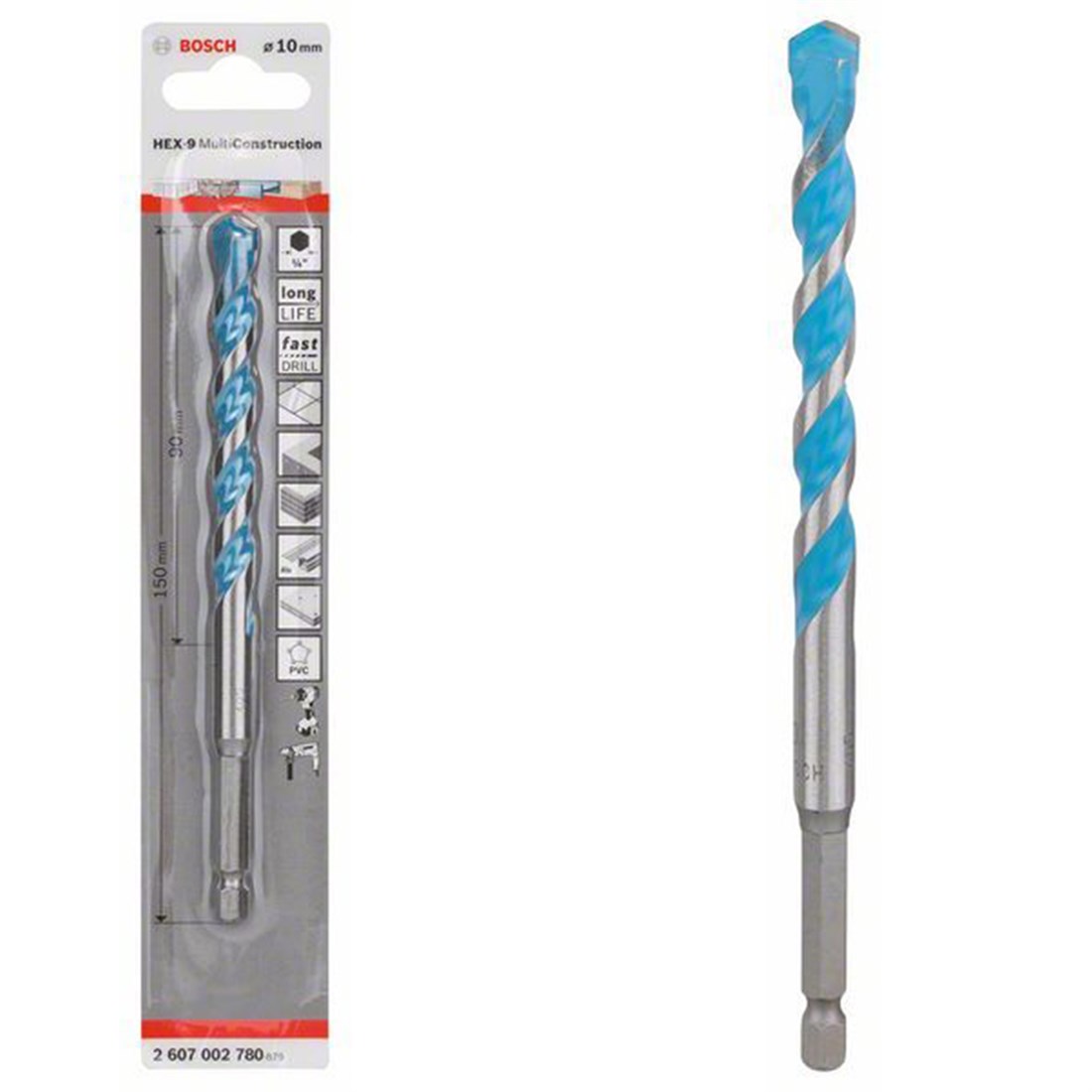 HEX-9 MC Çok Amaçlı Matkap Ucu 10*150mm Yedek Parça, Aksesuar ve Bakım Onarım Hizmeti