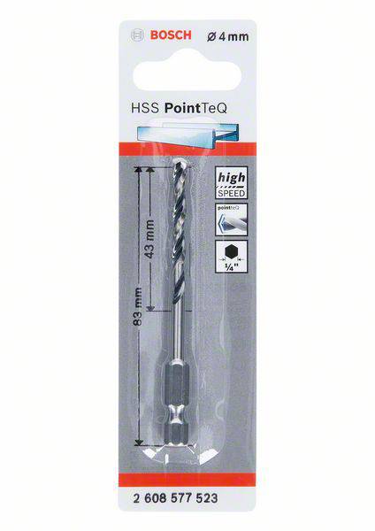 HSSPointTeQ HEX Metal Matkap Ucu 4.0mm Yedek Parça, Aksesuar ve Bakım Onarım Hizmeti