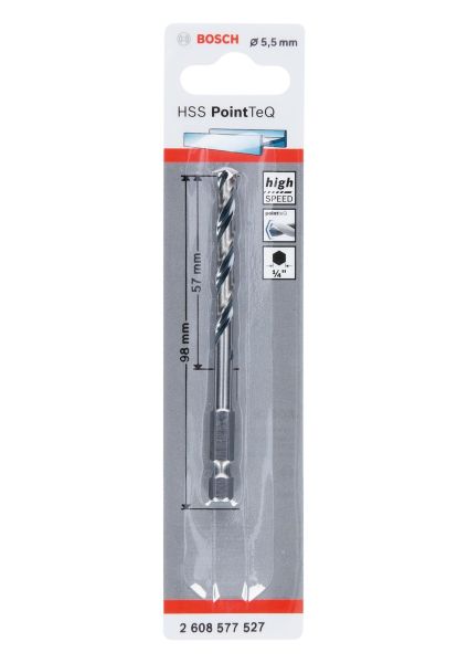 HSSPointTeQ HEX Metal Matkap Ucu 5.5mm Yedek Parça, Aksesuar ve Bakım Onarım Hizmeti