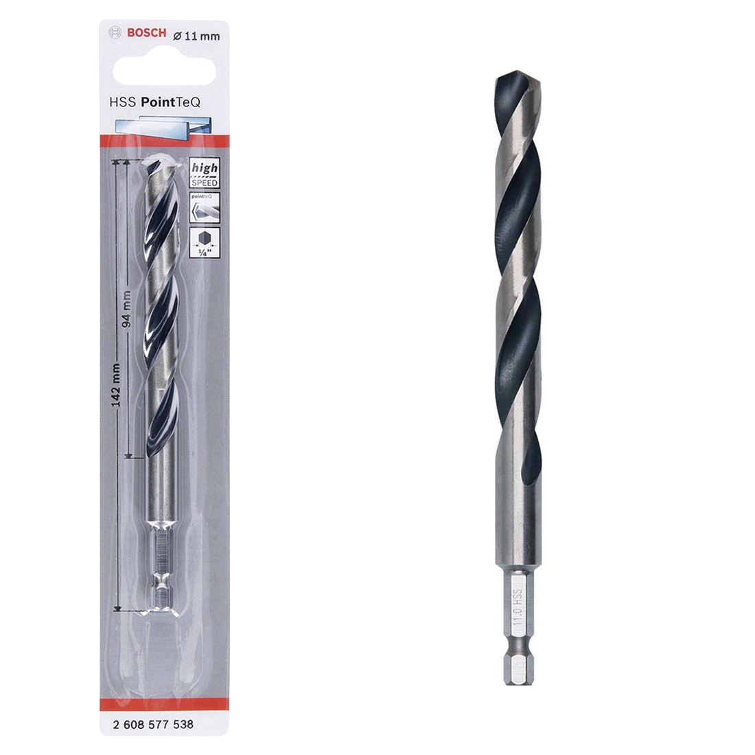 HSSPointTeQ HEX Metal Matkap Ucu 11.0mm Yedek Parça, Aksesuar ve Bakım Onarım Hizmeti