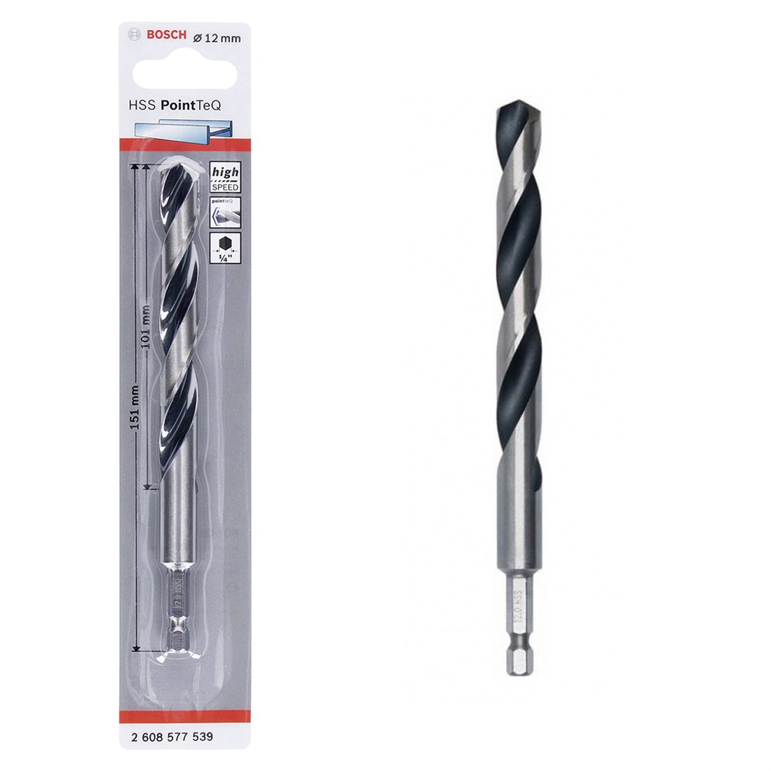 HSSPointTeQ HEX Metal Matkap Ucu 12.0mm Yedek Parça, Aksesuar ve Bakım Onarım Hizmeti