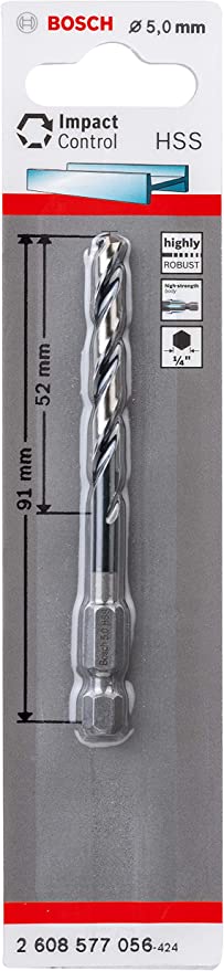 ImpactC HEX Metal Matkap Ucu 5,0*91 mm Yedek Parça, Aksesuar ve Bakım Onarım Hizmeti