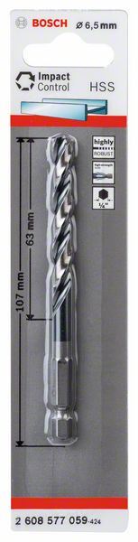 ImpactC HEX Metal Matkap Ucu 6,5*104 mm Yedek Parça, Aksesuar ve Bakım Onarım Hizmeti