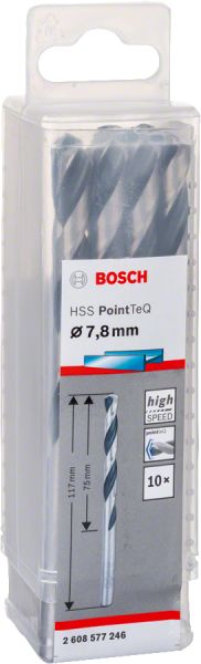HSSPointTeQ Metal Matkap Ucu 7,8mm 10lu Yedek Parça, Aksesuar ve Bakım Onarım Hizmeti