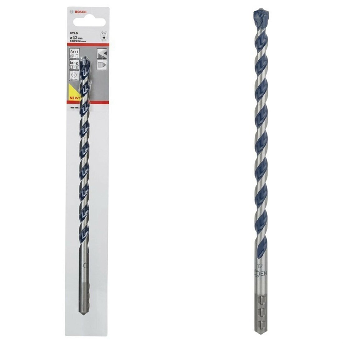 CYL-5 BlueGT Beton Matkap Ucu 12*250 mm Yedek Parça, Aksesuar ve Bakım Onarım Hizmeti