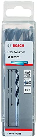 HSSPointTeQ Metal Matkap Ucu 8,0mm 10lu Yedek Parça, Aksesuar ve Bakım Onarım Hizmeti