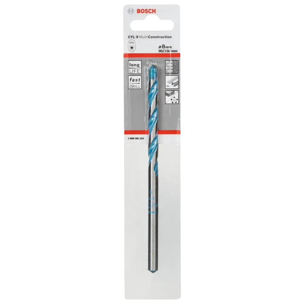 CYL-9 MC Çok Amaçlı Matkap Ucu 8*150 mm Yedek Parça, Aksesuar ve Bakım Onarım Hizmeti