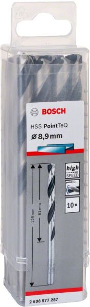 HSSPointTeQ Metal Matkap Ucu 8,9mm 10lu Yedek Parça, Aksesuar ve Bakım Onarım Hizmeti