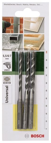 SDS-Q Çok Amaçlı Matkap Uç Set 5,5-6-7mm Yedek Parça, Aksesuar ve Bakım Onarım Hizmeti