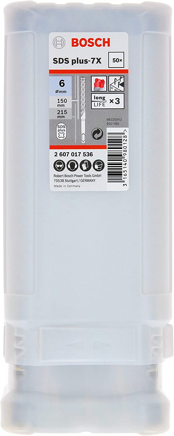 SDS-Plus-7X Kırıcı Delici Ucu 6*165mm 50li Yedek Parça, Aksesuar ve Bakım Onarım Hizmeti