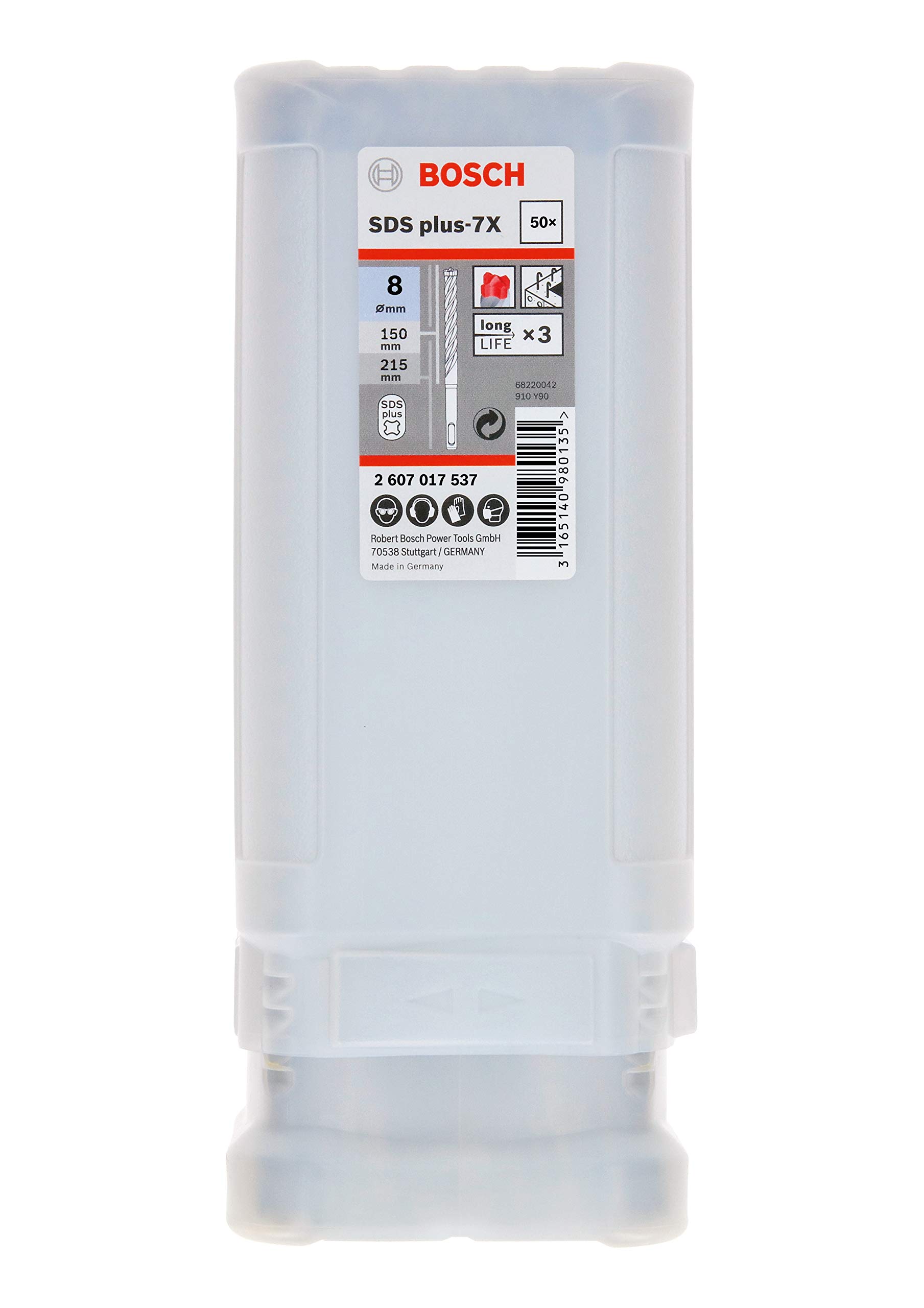 SDS-Plus-7X Kırıcı Delici Ucu 8*165mm 50li Yedek Parça, Aksesuar ve Bakım Onarım Hizmeti