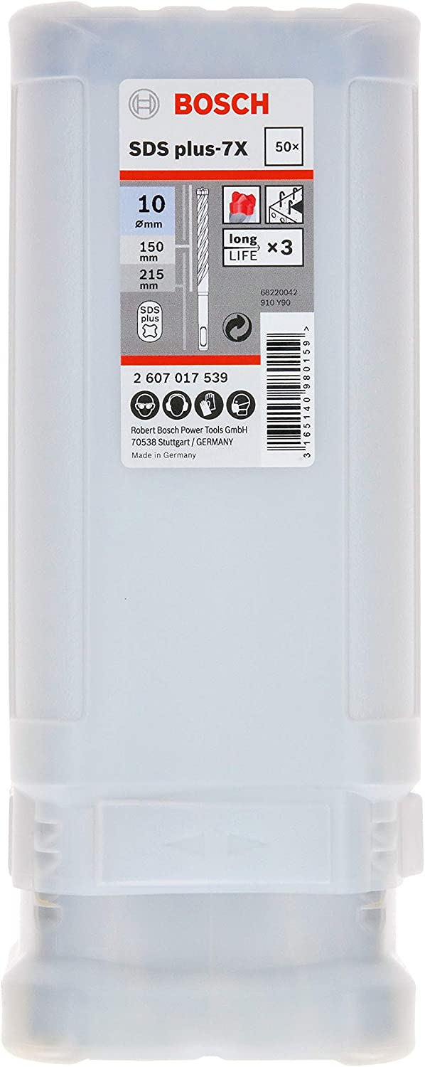 SDS-Plus-7X Kırıcı Delici Ucu 10*215mm 50li Yedek Parça, Aksesuar ve Bakım Onarım Hizmeti