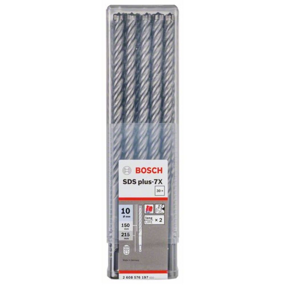 SDS-Plus-7X Kırıcı Delici Ucu 10*215mm 30lu Yedek Parça, Aksesuar ve Bakım Onarım Hizmeti