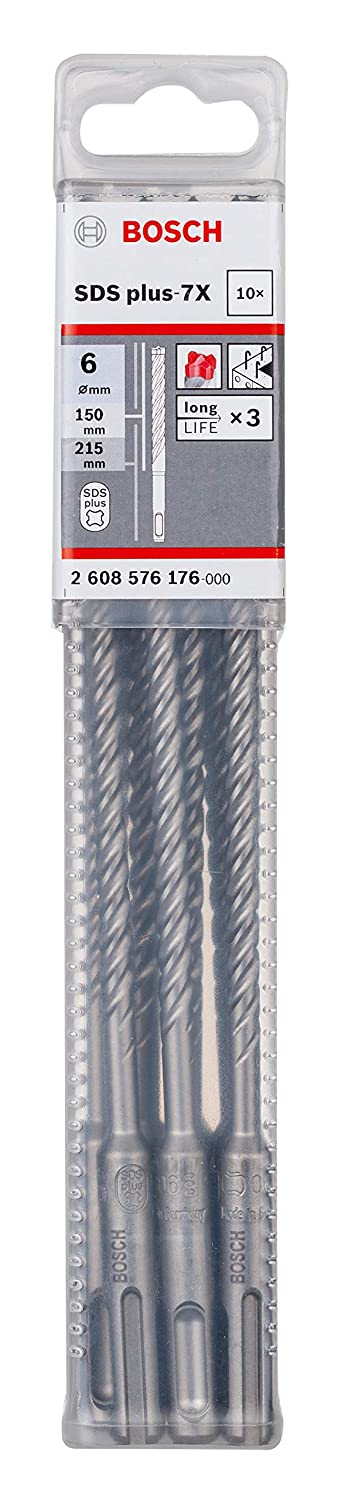 SDS-Plus-7X Kırıcı Delici Ucu 6*215mm 10lu Yedek Parça, Aksesuar ve Bakım Onarım Hizmeti