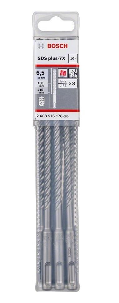 SDS-Plus-7X Kırıcı Delici Ucu 6,5*215mm 10lu Yedek Parça, Aksesuar ve Bakım Onarım Hizmeti