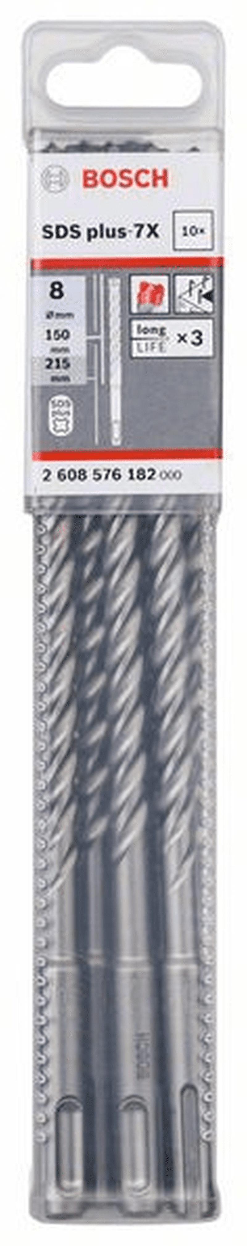 SDS-Plus-7X Kırıcı Delici Ucu 8*215mm 10lu Yedek Parça, Aksesuar ve Bakım Onarım Hizmeti
