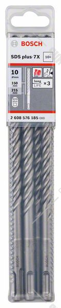 SDS-Plus-7X Kırıcı Delici Ucu 10*215mm 10lu Yedek Parça, Aksesuar ve Bakım Onarım Hizmeti