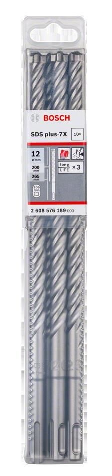 SDS-Plus-7X Kırıcı Delici Ucu 12*265mm 10lu Yedek Parça, Aksesuar ve Bakım Onarım Hizmeti