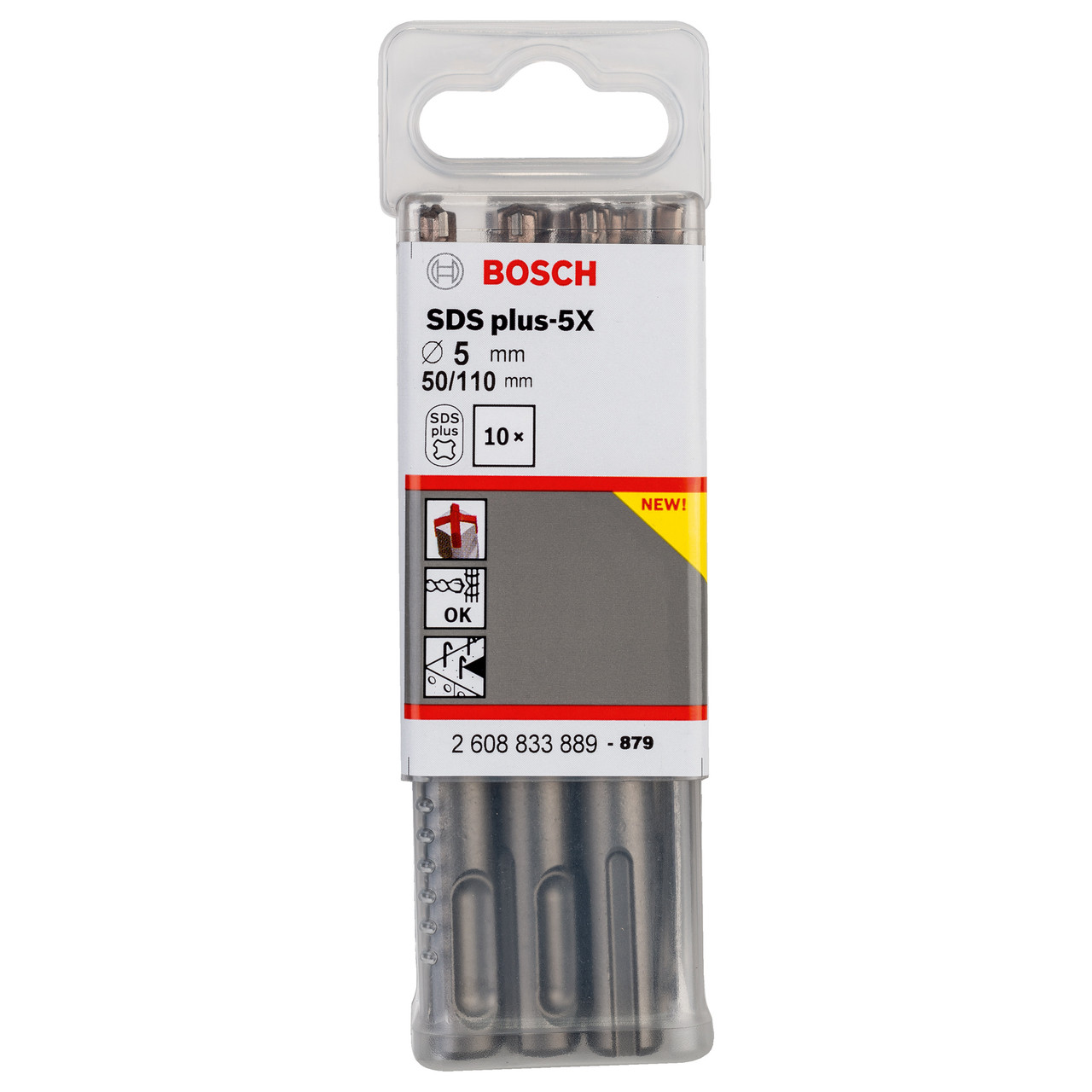 SDS-Plus-5X Kırıcı Delici Ucu 5*110 mm 10lu Yedek Parça, Aksesuar ve Bakım Onarım Hizmeti
