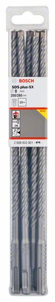 SDS-Plus-5X Kırıcı Delici Ucu 8*260 mm 10lu Yedek Parça, Aksesuar ve Bakım Onarım Hizmeti